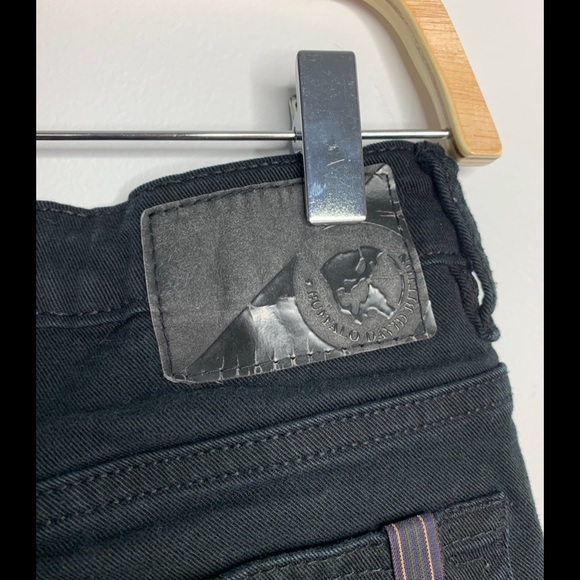 Black Slim Straight Stretch Jeans - Picture 3 of 4